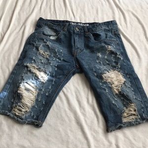Trilnation jean shorts